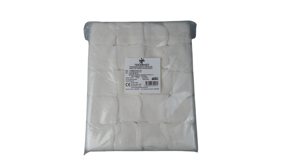 7.5 CM X 7.5 4 KAT  NONSTERİL  GAZ KOMPRES