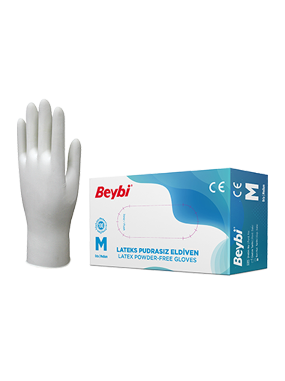 Lateks Pudrasız Eldiven – 100’lük Kutu