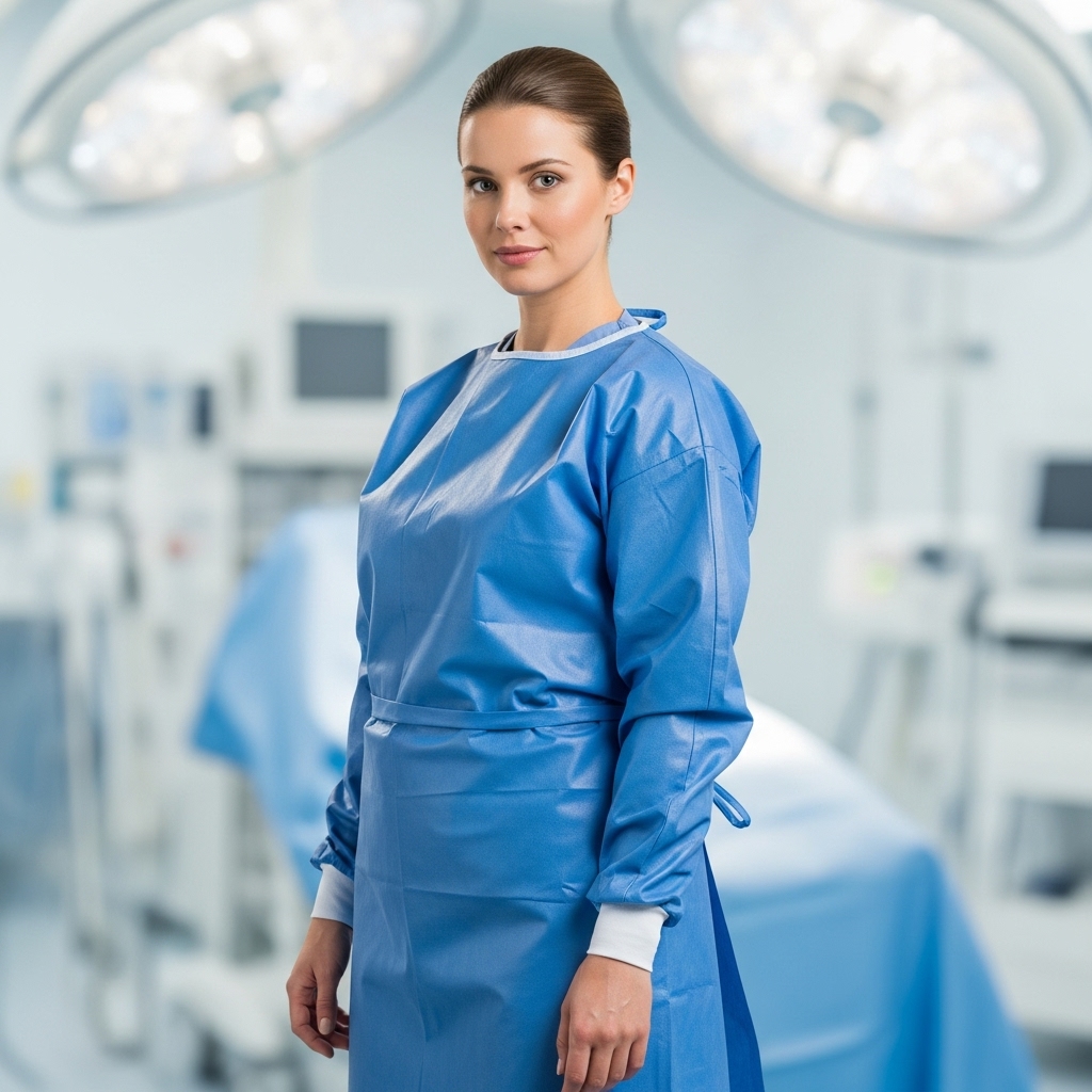 Laminated Protective Gown Ana Görsel